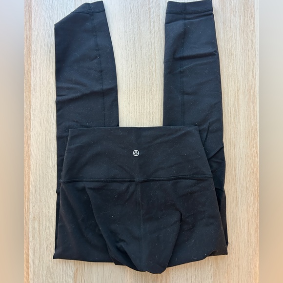Lululemon Cotton Leggings Size 2 Black - Picture 3 of 4